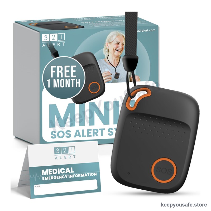 KeepYouSafe 4G SOS Pendant with Fall Detection